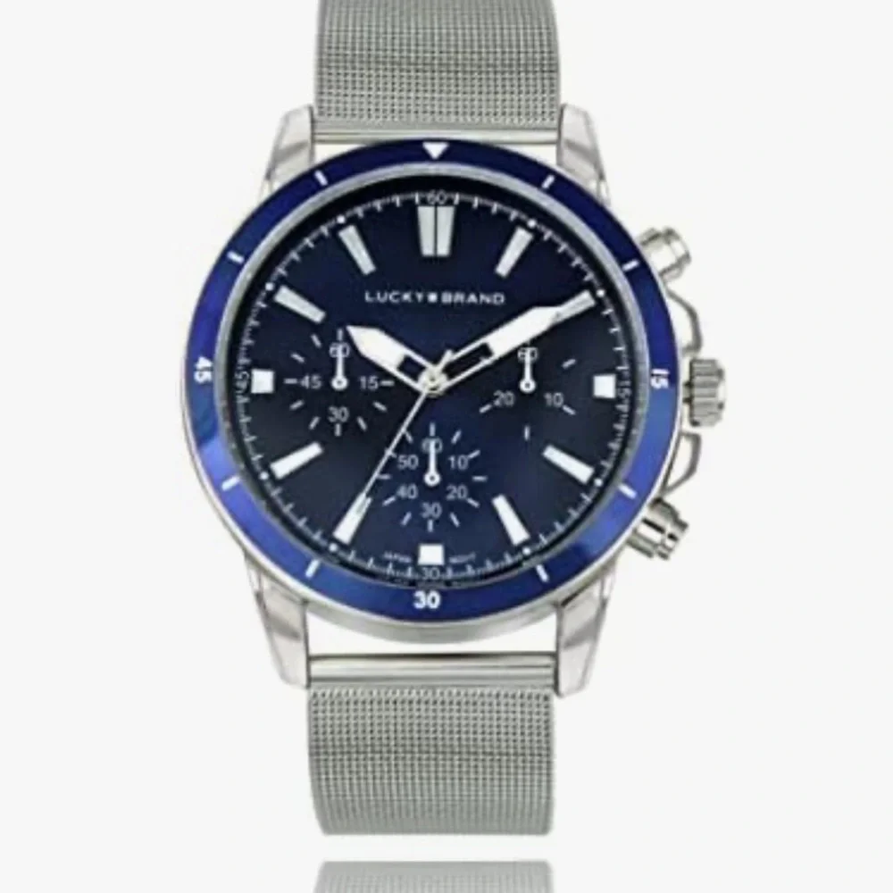 Lucky Brand NEW Men's Silver Watch with Mesh Band